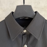 Chrome Hearts Classic Leather Cross Printed Casual Versatile Long Sleeve Shirt