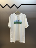 Burberry Fashion Maze Printed Round Neck T-shirt Unisex Casual Versatile Short Sleeve