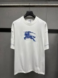 Burberry Classic Embroidered War Horse Short Sleeve Couple Casual Oversize T-shirt