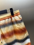 Loewe Fashion Gradient Striped Beach Pants Unisex Versatile Casual Mesh Shorts