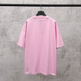 Balenciaga 26SS Fashion 520 Stickers Round Neck T-shirt Unisex Casual Oversize Short Sleeve