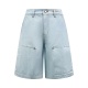 Louis Vuitton High Street Retro Washed Wide Leg Cowboy Shorts