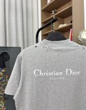 Dior Classic Letter Printed T-shirt Couple Casual Oversize Short Sleeve