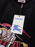 Burberry Fashion War Horse Logo Printed T-shirt Couple Casual Versatile Short Sleeve