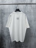 Balenciaga Fashion Crystal Diamond Logo T-shirt Couple Casual Oversize Short Sleeve
