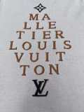 Louis Vuitton Unisex Fashion Letter Jacquard Casual Versatile Knitted Short Sleeve