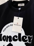 Moncler Classic Logo Printed Round Neck T-shirt Couple Casual Versatile Short Sleeve