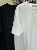 Prada Classic Embroidered Logo T-shirt Couple Casual Versatile Short Sleeve