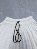 Louis Vuitton 26SS Women's Fashion Drawstring Knitted Casual Short Skirt