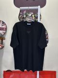 Prada Classic Embroidered Logo T-shirt Couple Casual Versatile Short Sleeve
