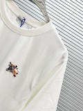 Burberry 26SS Fashion Embroidered Warhorse Round Neck Short Sleeve Couple's Casual Versatile T-shirt