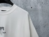 Balenciaga Fashion Aluminum Hot Stamping Logo Printed T-shirt Couple Casual Oversize Short Sleeve