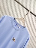 Burberry 26SS Fashion Embroidered Warhorse Round Neck Short Sleeve Couple's Casual Versatile T-shirt