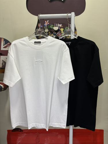 Balenciaga Classic Embroidered Logo T-shirt Couple Casual Versatile Short Sleeve