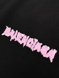 Balenciaga High Street Dissolved Logo Printed Short Sleeve Unisex Casual Versatile T-shirt