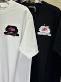 Balenciaga Classic Patchwork Embroidered Logo T-shirt Couple Casual Versatile Short Sleeve