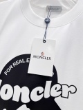 Moncler Classic Logo Printed Round Neck T-shirt Couple Casual Versatile Short Sleeve