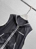 Chanel Fashion Ultra Thin Sunscreen Hooded Zipper Vest Set Women's Casual Shorts