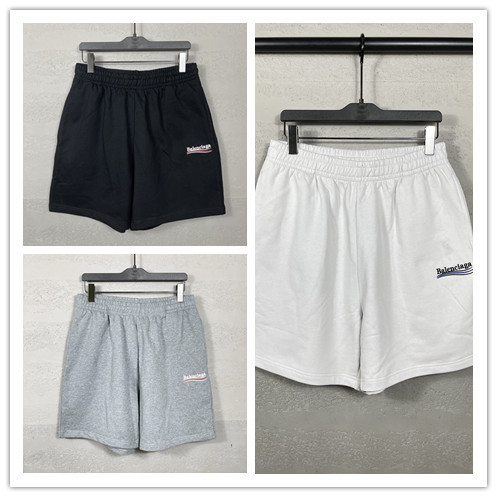 Balenciaga 26SS Classic Embroidered Logo Shorts Unisex Casual Versatile Sports Pants