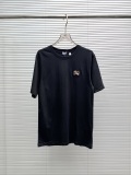 Burberry 26SS Fashion Embroidered Warhorse Round Neck Short Sleeve Couple's Casual Versatile T-shirt