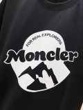 Moncler Classic Logo Printed Round Neck T-shirt Couple Casual Versatile Short Sleeve