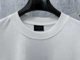 Balenciaga Fashion Crystal Diamond Logo T-shirt Couple Casual Oversize Short Sleeve