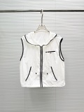 Chanel Fashion Ultra Thin Sunscreen Hooded Zipper Vest Set Women's Casual Shorts