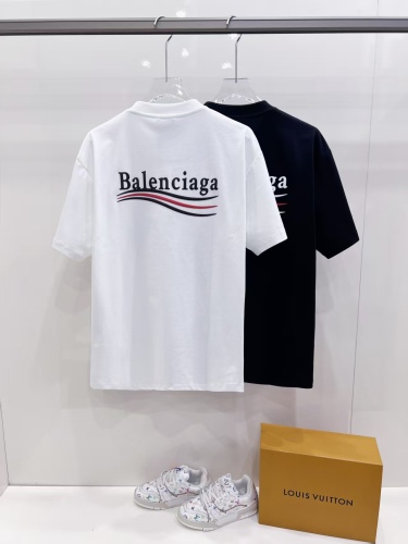 Balenciaga 26SS Classic Foam Logo Printed T-shirt Couple Casual Versatile Short Sleeve