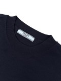 Prada Classic Logo Jacquard Round Neck Casual Versatile Knitted Short Sleeve