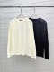 Louis Vuitton 26SS New Unisex Fashion Embroidered Logo Waffle Round Neck Long Sleeve T-shirt