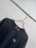 Burberry 26SS Fashion Embroidered Warhorse Round Neck Short Sleeve Couple's Casual Versatile T-shirt