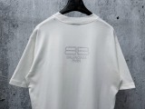Balenciaga Fashion Crystal Diamond Logo T-shirt Couple Casual Oversize Short Sleeve