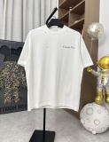Dior Classic Letter Printed T-shirt Couple Casual Oversize Short Sleeve