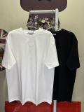 Prada Classic Embroidered Logo T-shirt Couple Casual Versatile Short Sleeve