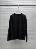 Louis Vuitton 26SS New Unisex Fashion Embroidered Logo Waffle Round Neck Long Sleeve T-shirt