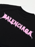 Balenciaga High Street Dissolved Logo Printed Short Sleeve Unisex Casual Versatile T-shirt