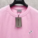 Balenciaga 26SS Fashion 520 Stickers Round Neck T-shirt Unisex Casual Oversize Short Sleeve