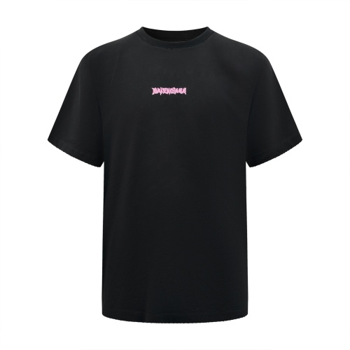 Balenciaga High Street Dissolved Logo Printed Short Sleeve Unisex Casual Versatile T-shirt