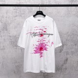Balenciaga 26SS Fashion Sunset Logo Printed Short Sleeve Unisex Casual Versatile T-shirt