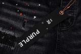 Purple Brand 26SS High Street Ink Patch Washed Jeans