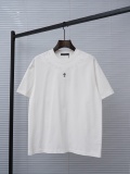 Chrome Hearts 26SS Fashion Embroidered Cross Short Sleeve Unisex Casual Versatile T-shirt