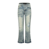 Purple Brand 26SS High Street Ink Patch Washed Jeans
