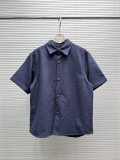 Louis Vuitton 26SS Unisex Fashion Full Logo Casual Denim Shirt Set