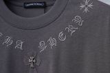 Chrome Hearts 26SS Fashion Embroidered Cross Short Sleeve Unisex Casual Versatile T-shirt
