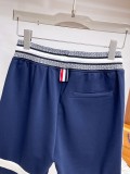 Dior 26SS Fashion Embroidered Logo Splicing Shorts for Men's Casual Drawstring Sports Pants