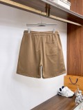 Louis Vuitton Classic Embroidered Logo Shorts Unisex Casual Drawstring Sports Pants