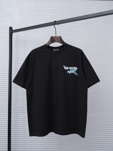 Off White 26SS Fashion Embroidered Arrow Logo Short Sleeve Unisex Casual Versatile T-shirt