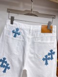 Chrome Hearts 26SS High Street Cross Denim Shorts Unisex Casual Versatile Shorts