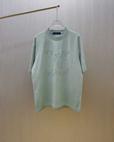 Louis Vuitton Fashion Digital Connection Logo Printed T-shirt Couple Casual Loose Short Sleeve