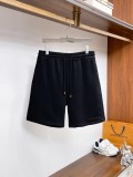 Louis Vuitton Classic Embroidered Logo Shorts Unisex Casual Drawstring Sports Pants